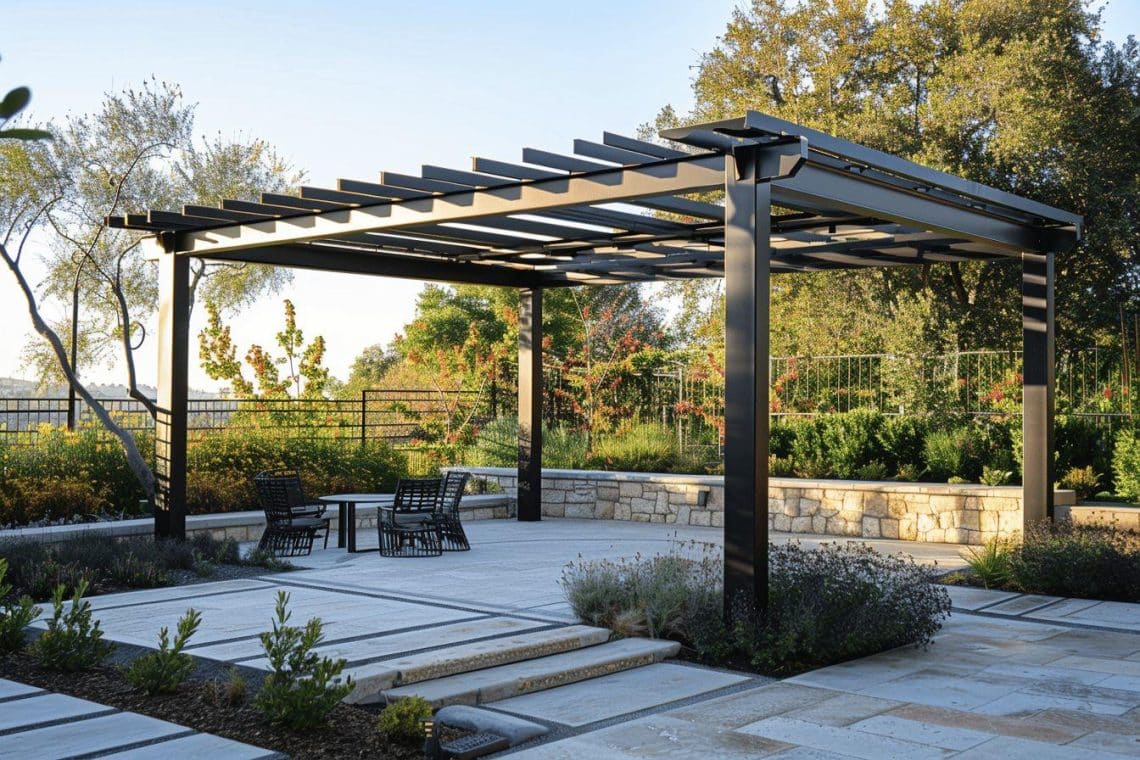 Quel est le prix d’une pergola en fer forgé moderne ?